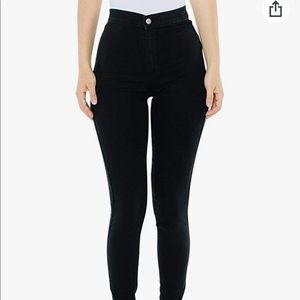 VINTAGE AMERICAN APPAREL skinny jeans in black